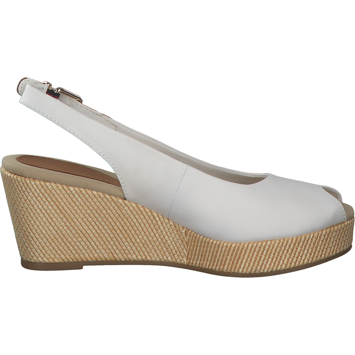Tommy Hilfiger FW0FW04788, Keilsandaletten, Damen, Weiß (Ivory)