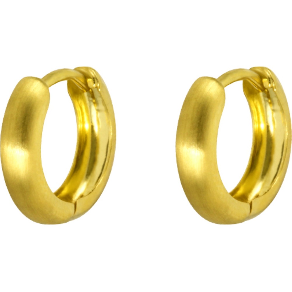Valeria Créoles 585 Or jaune Boucles d'oreilles