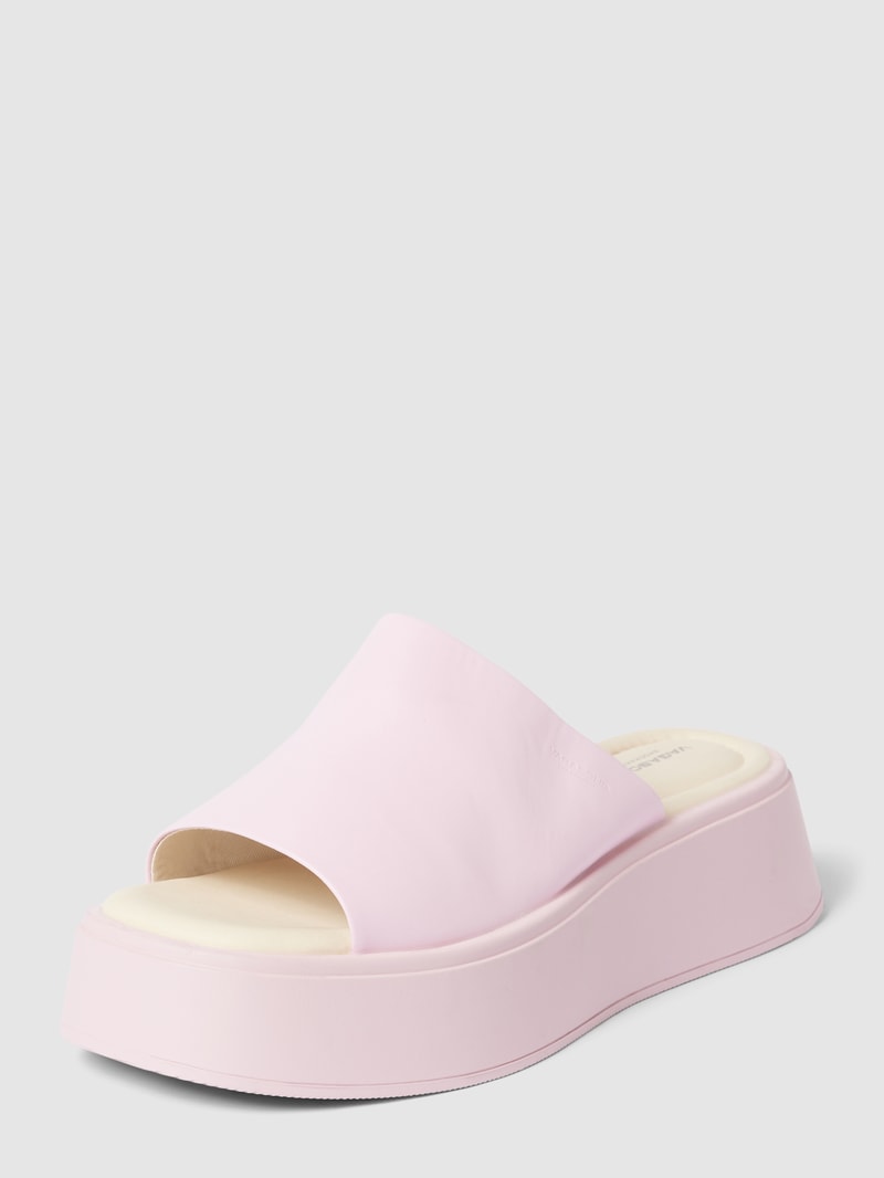 Pantolette aus echtem Leder Modell 'COURTNEY' in rosa