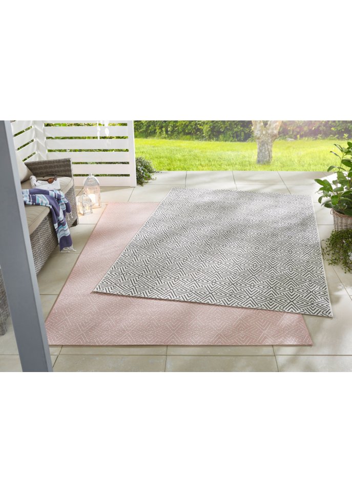 In- und Outdoor Teppich mit dezenter Struktur