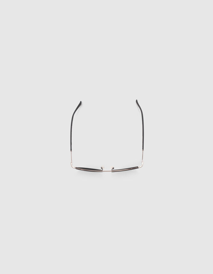 Lunettes solaires noires style pantos Homme