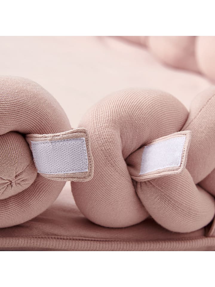 nordic coast company  Baby Nest geflochten Rosa günstig kaufen onesize