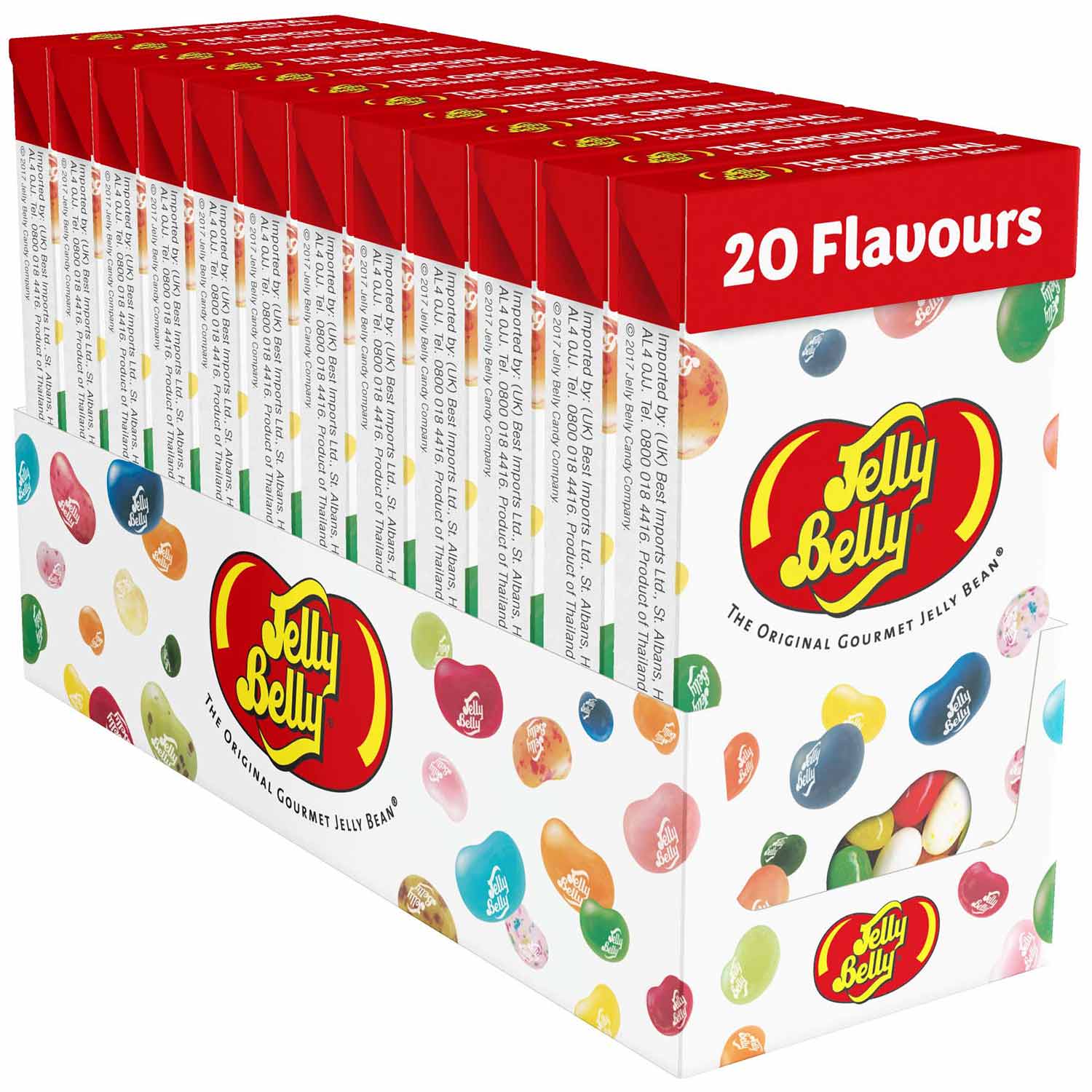 Jelly Belly 20 Sorten Mix Flip Top Box 100g