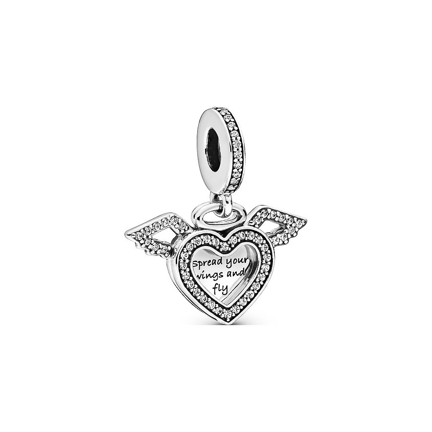 Pandora Charm Moments Herz und Engelsflügel