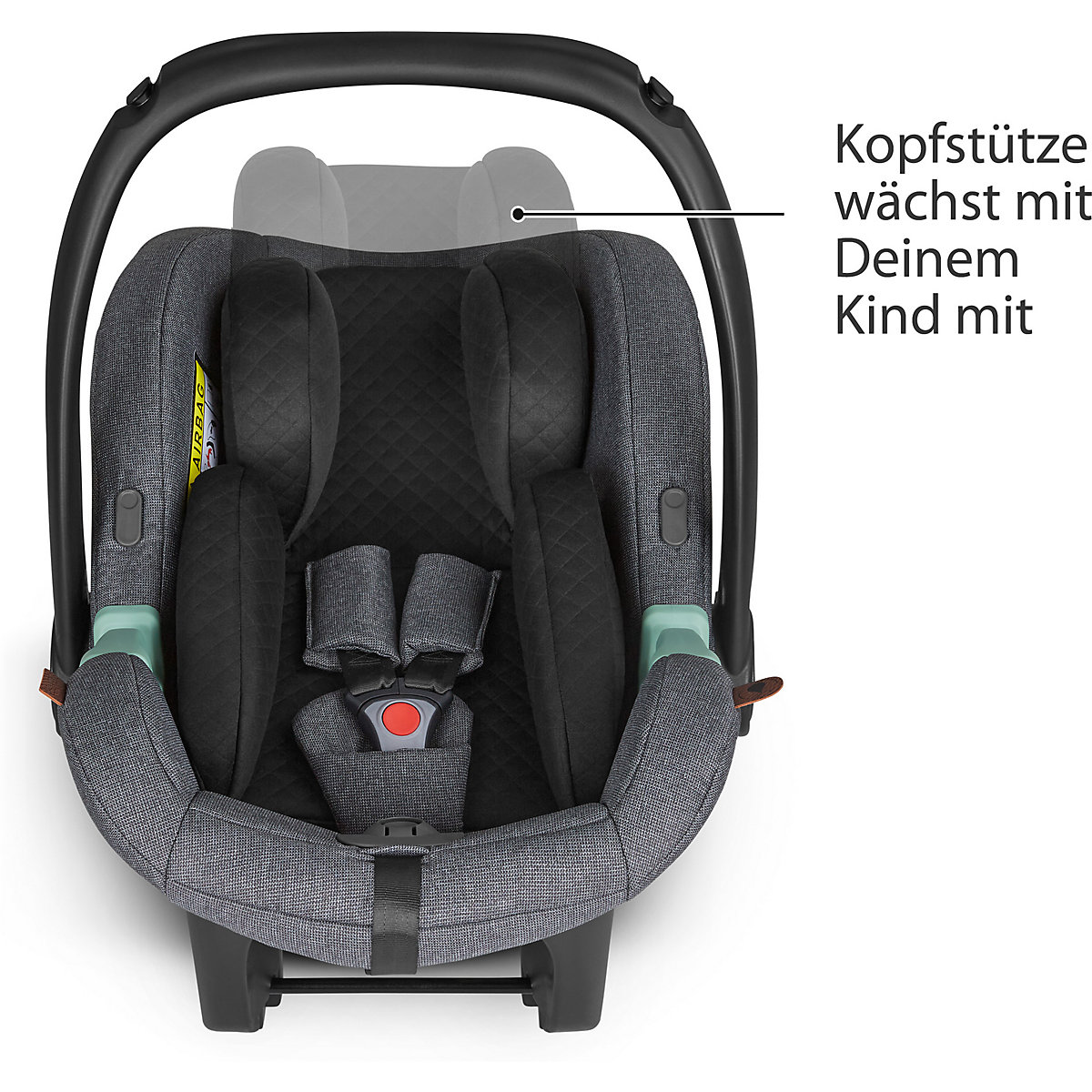 Babyschale Tulip Gruppe 0+, asphalt