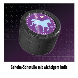 Krimipuzzle !!! - Skandal auf dem Reitturnier (200 Teile)
