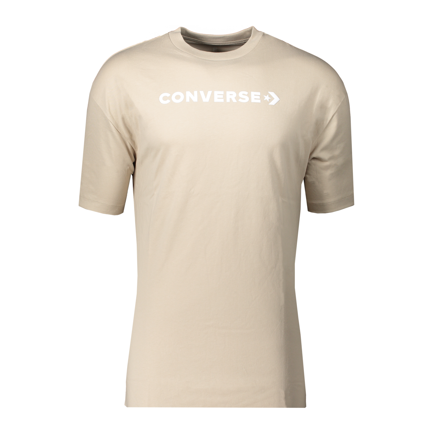 Converse Oversized Wordmark T-Shirt Damen Beige