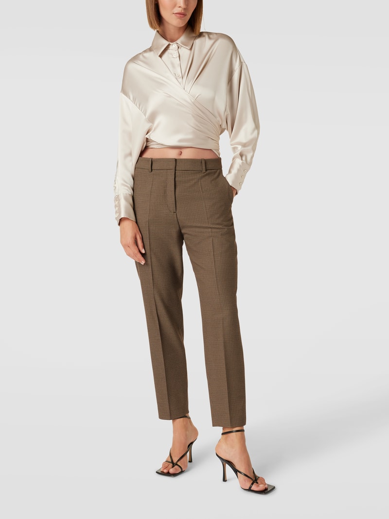 Hose mit Allover-Muster in camel
