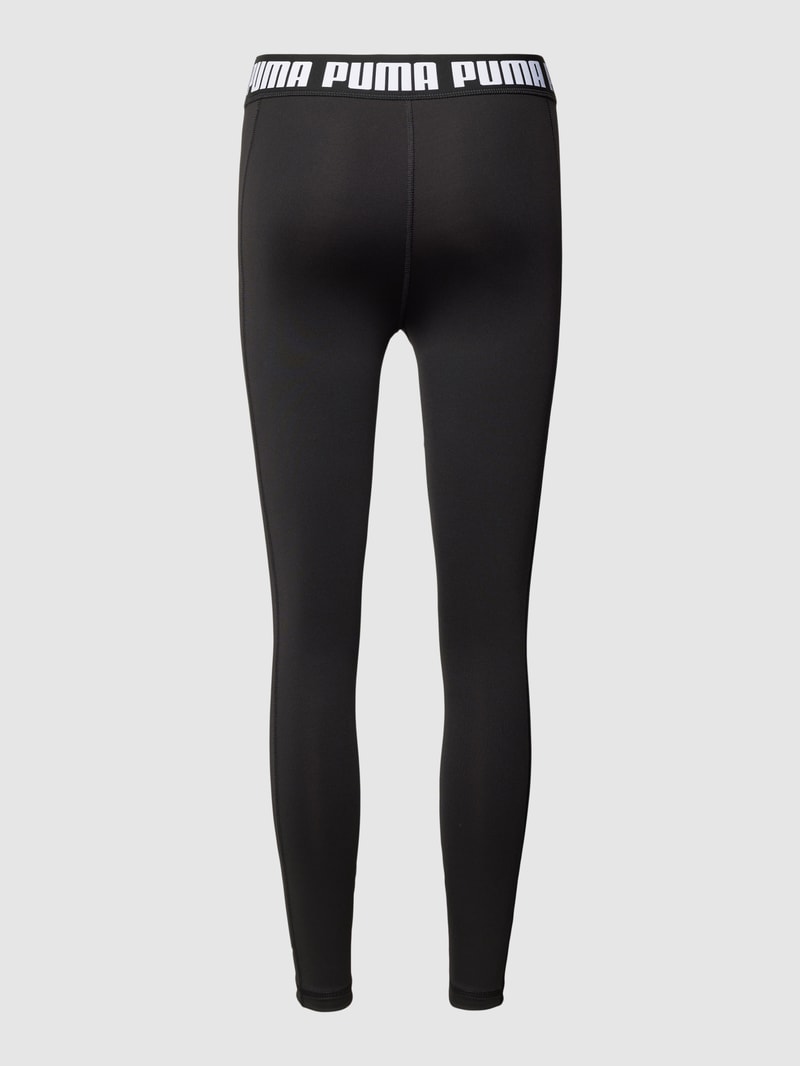 Leggings mit elastischem Logo-Bund Modell 'Train' in schwarz