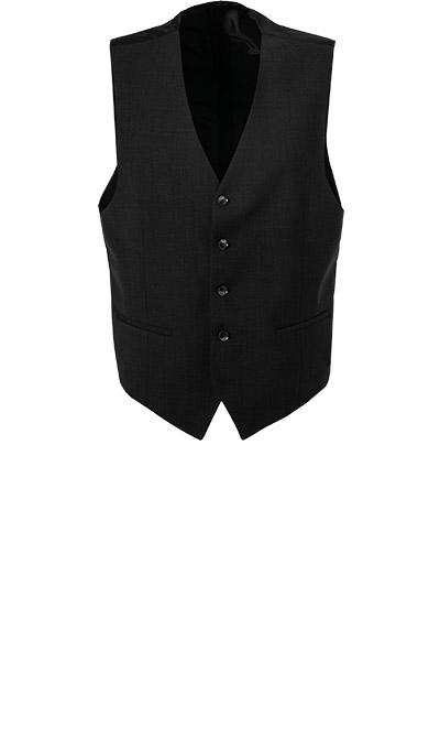 Carl Gross, Reise-Anzug mit Weste, Regular Fit, Schurwoll-Stretch, graphit