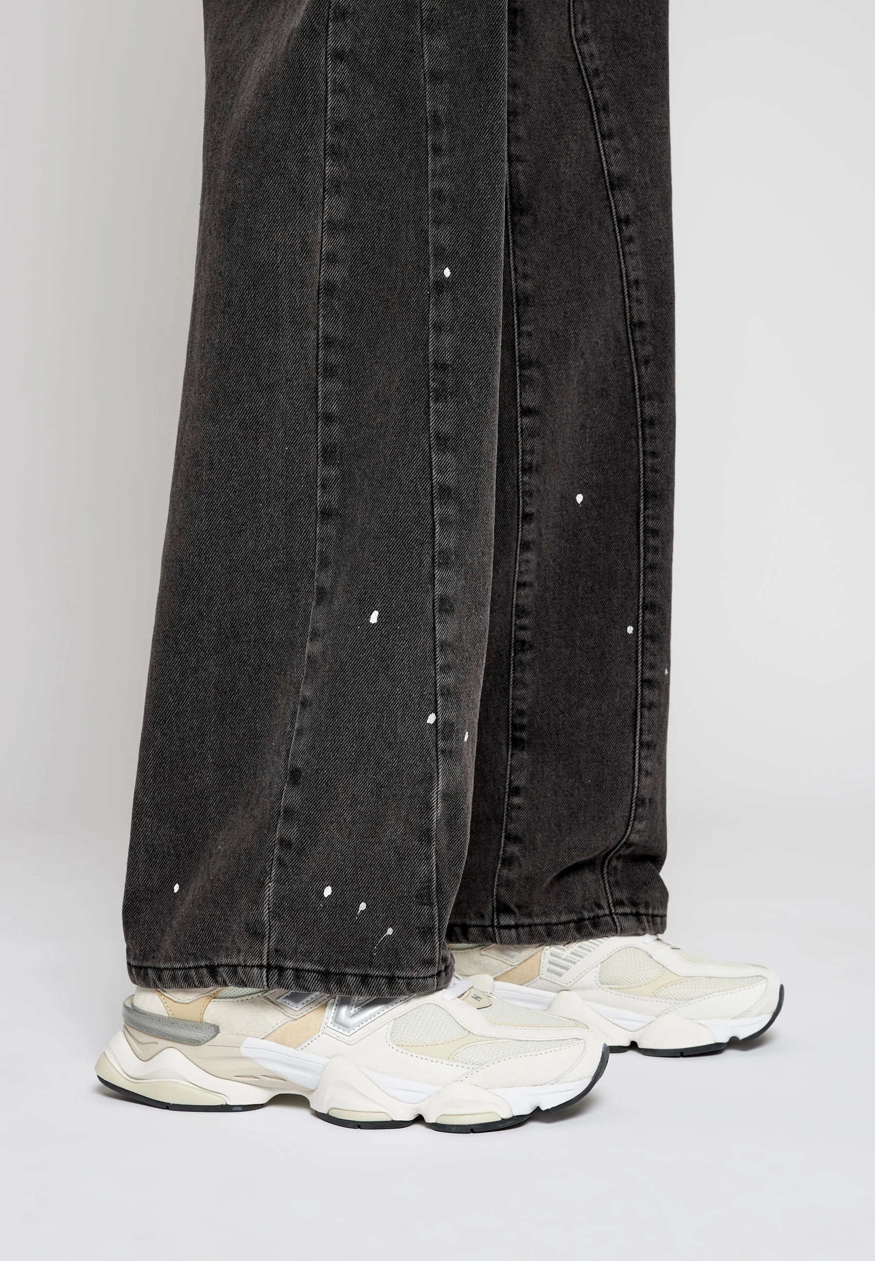 EIGHTYFIVE BAGGY CON SALPICADURAS - Vaqueros holgados