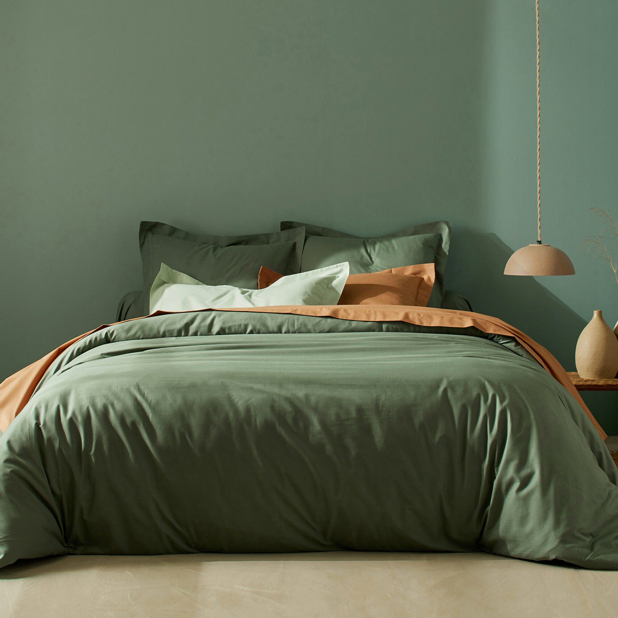 Linge de lit uni coton