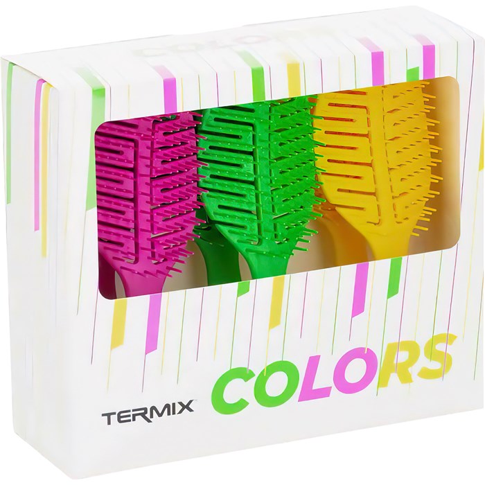 Color Detangling Hair Brush 6er-Pack