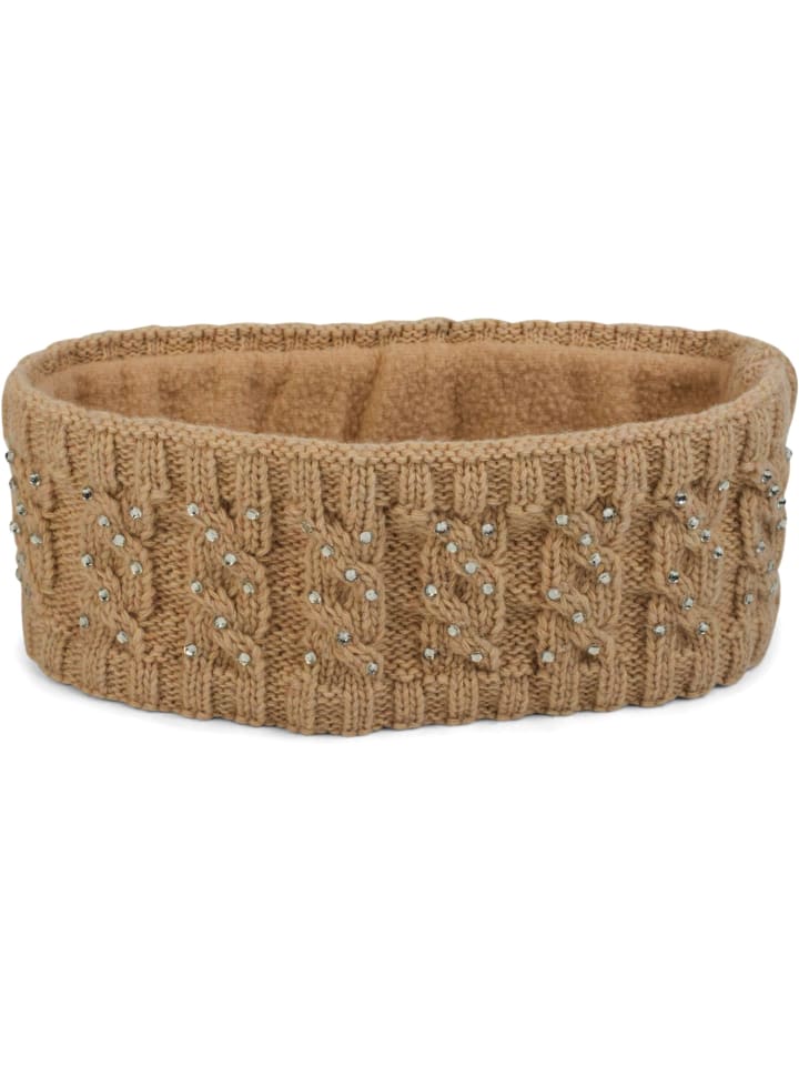 styleBREAKER Strick Stirnband in Beige günstig kaufen onesize