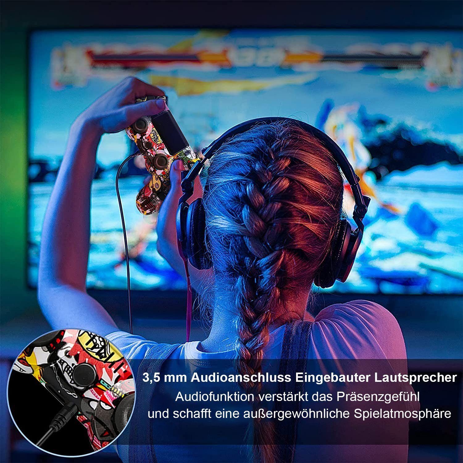 Tadow Wireless Gamepad, Controller, für PS4, Bluetooth PlayStation 4-Controller