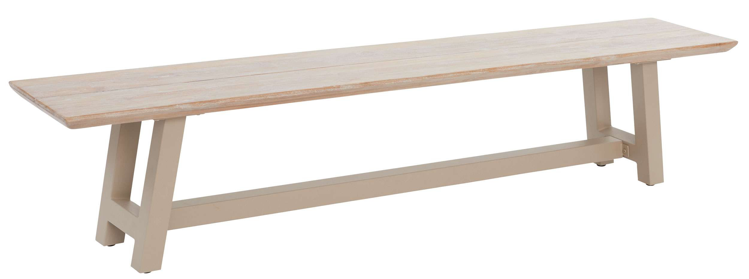OUTDOORGartenbank Teak Weiss