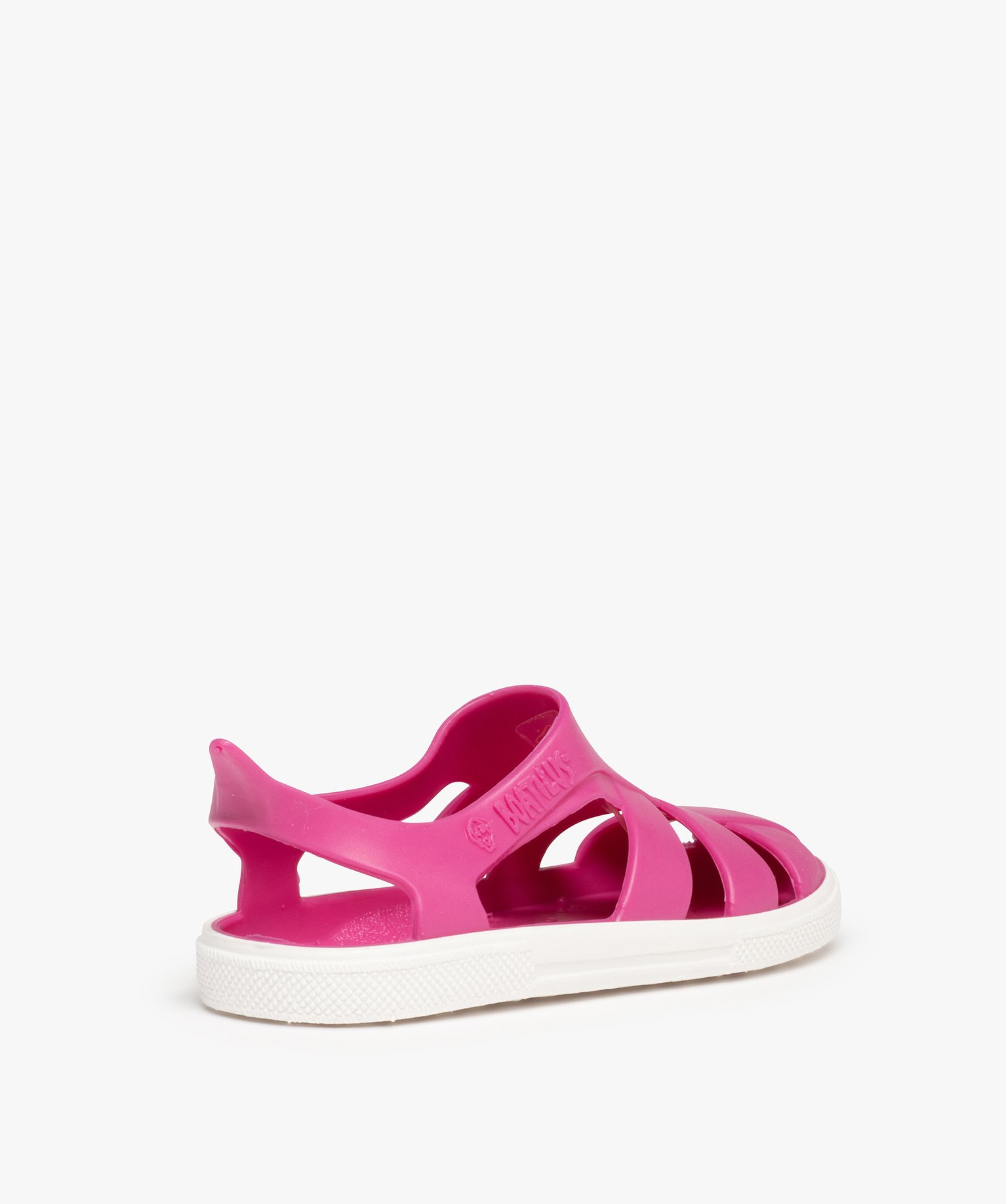 Sandales de plage enfant unies à brides souples - Boatilus violet | GEMO