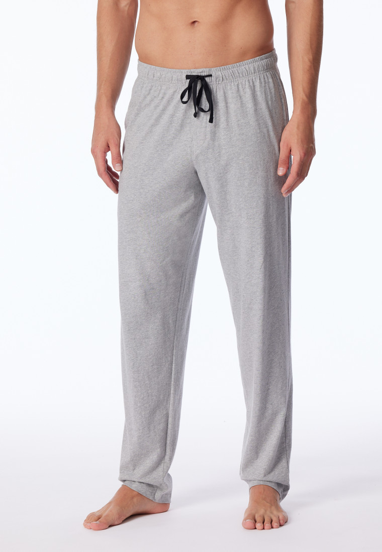 Loungehose lang Jersey grau-meliert - Mix+Relax