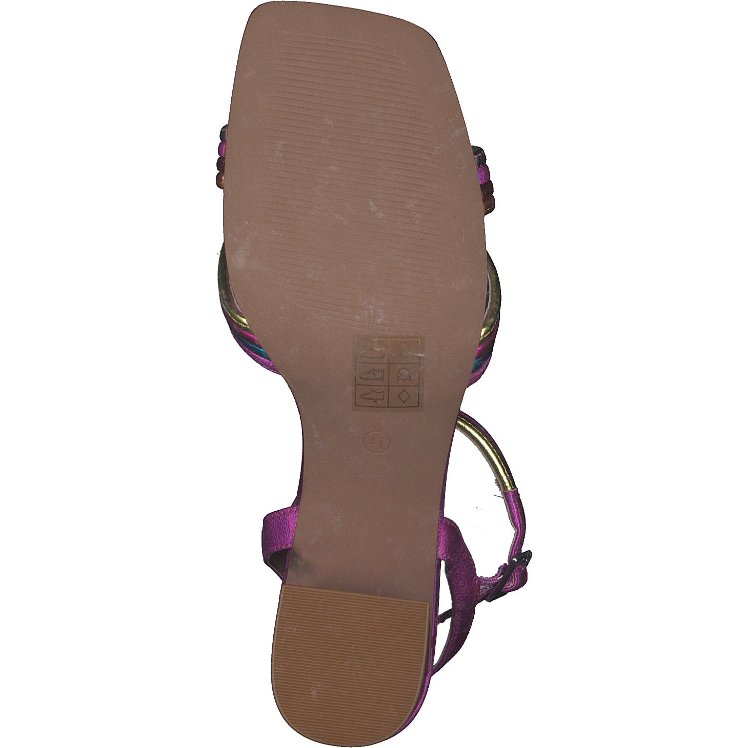 La Strada 2200753, Plateau-Sandaletten, Damen, fuchsia/orange