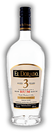 El Dorado 3 Years Demerara White Rum El Dorado 3 Years Demerara White Rum Eichenfass gereifter Rum mit anschließender doppelter Holzkohlefiltrierung. Alter 3 J. - 0,7	 Liter - Vol 40%