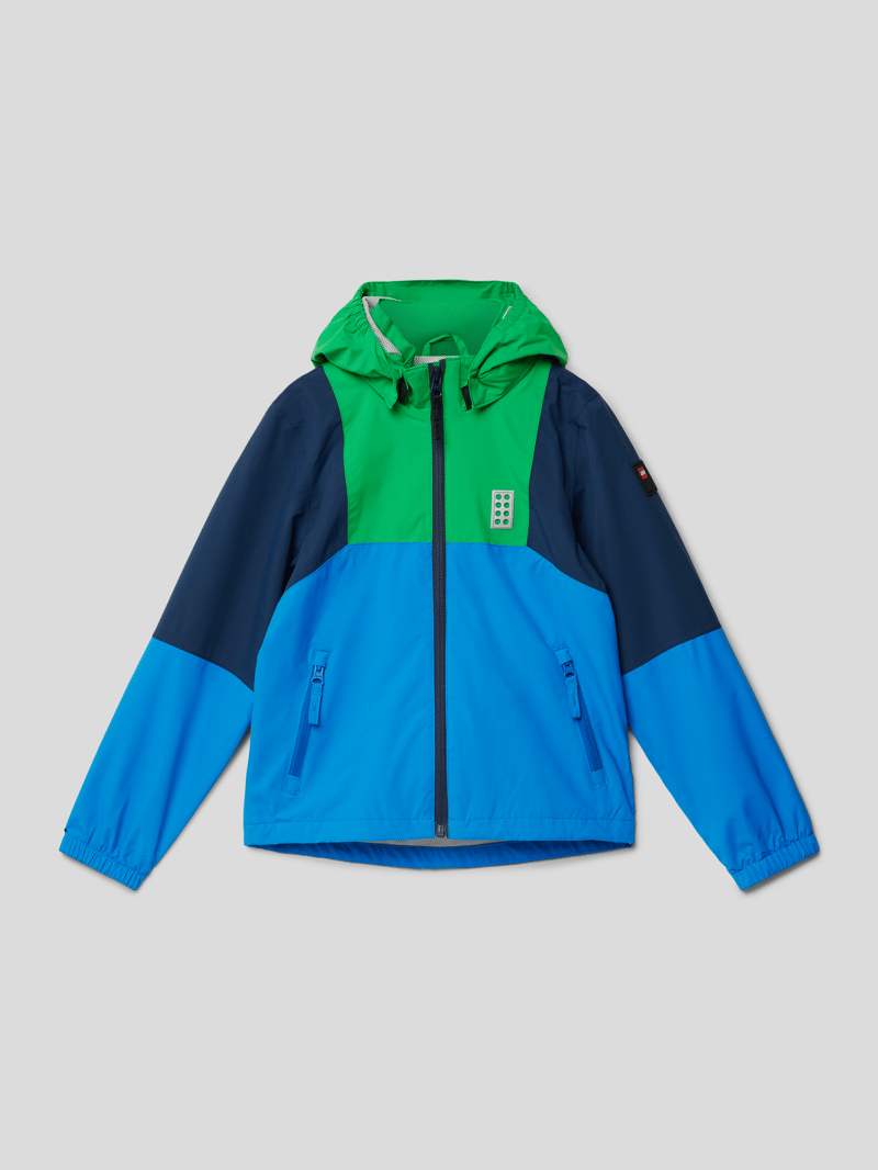 Jacke mit Label-Details in grün