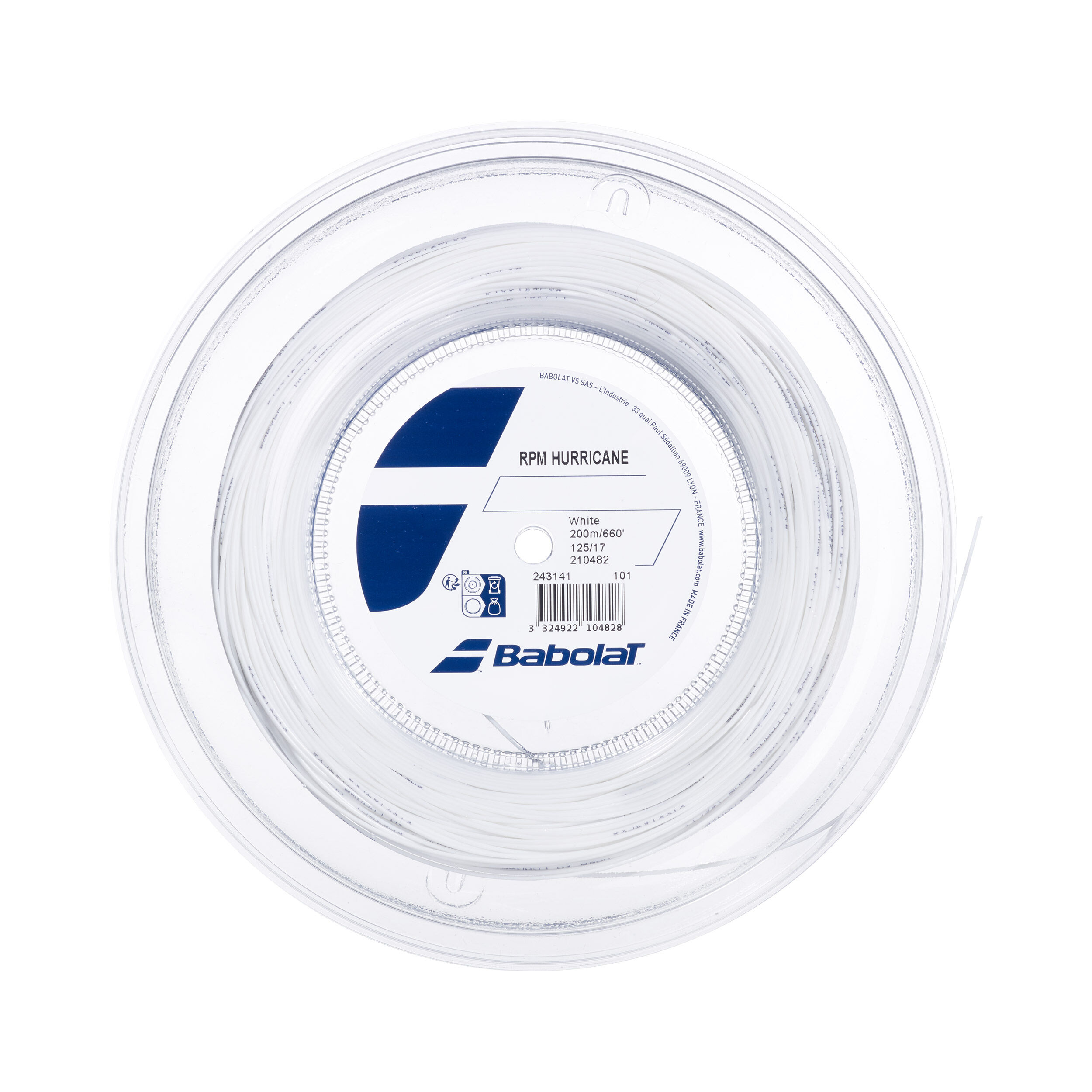 RPM Hurricane Saitenrolle 200m - Weiß