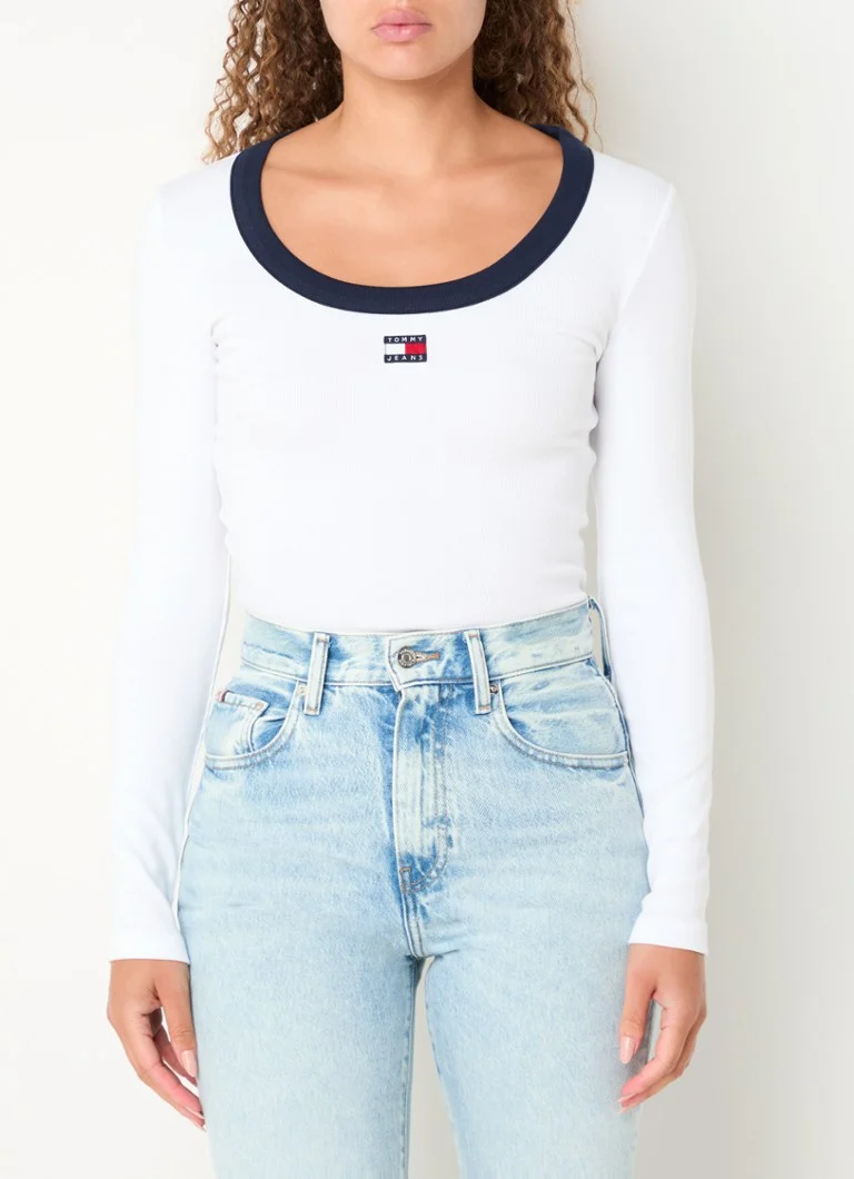 Tommy Hilfiger long-sleeved shirt with logo embroidery