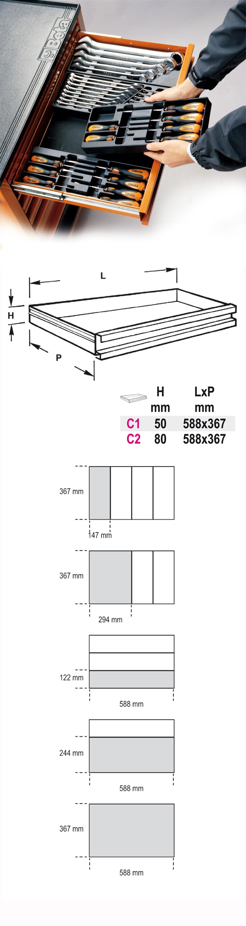 Beta 088880359 VP6 Tăvi preformate din plastic