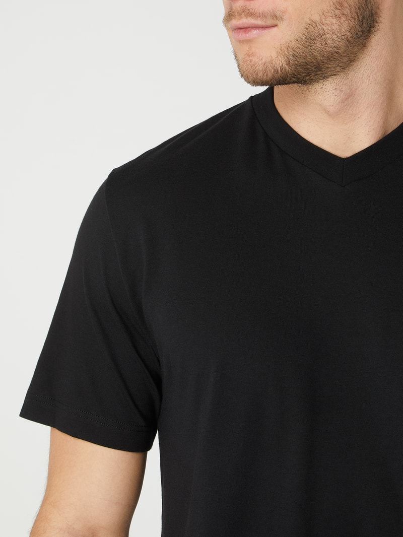 American T-Shirt im 2er-Pack in schwarz