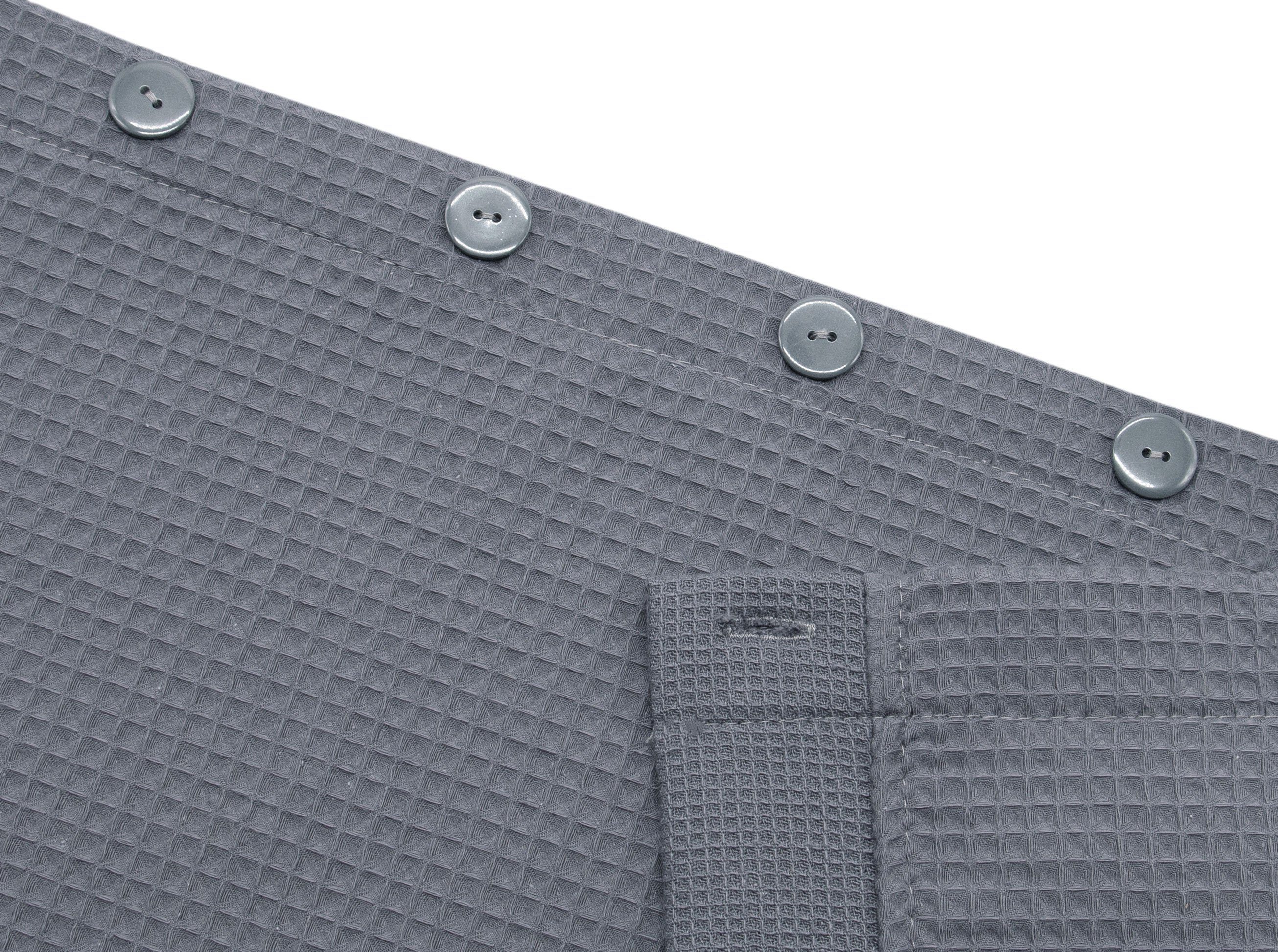 ZOLLNER Kilt, 100% Baumwolle, Knöpfe, Klettverschluss, Knöpfe, 100% Baumwolle, 75x130 cm, vom Hotelwäschespezalisten