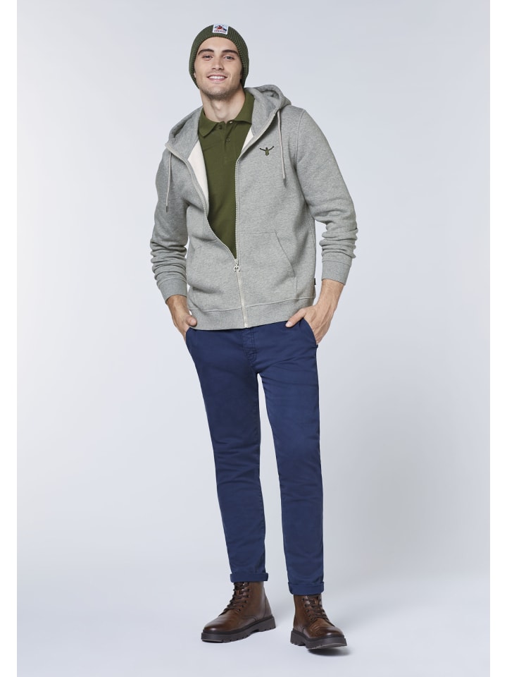 Chiemsee Sweatjacke in Grau günstig kaufen S