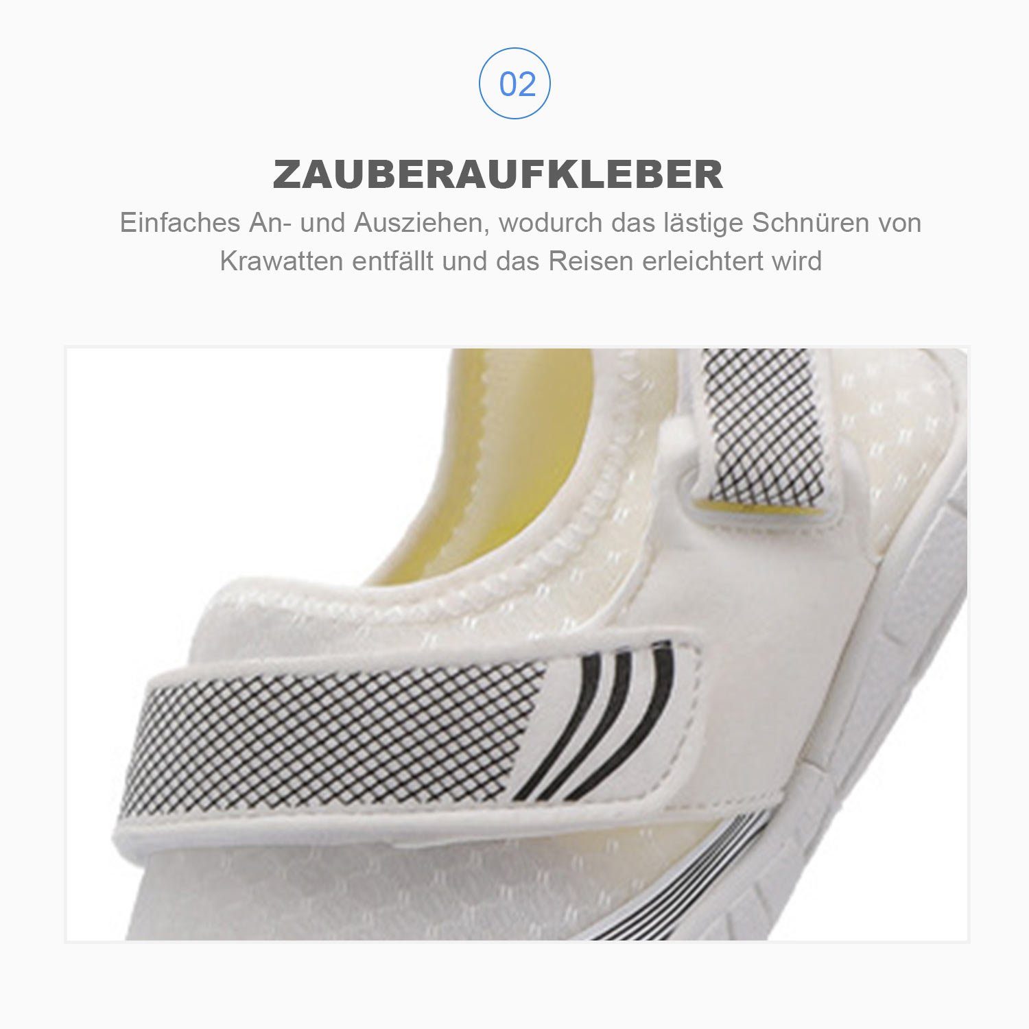 Daisred Bequem Damen Herren Barfußschuhe mit Weich Sohle Barfußschuh