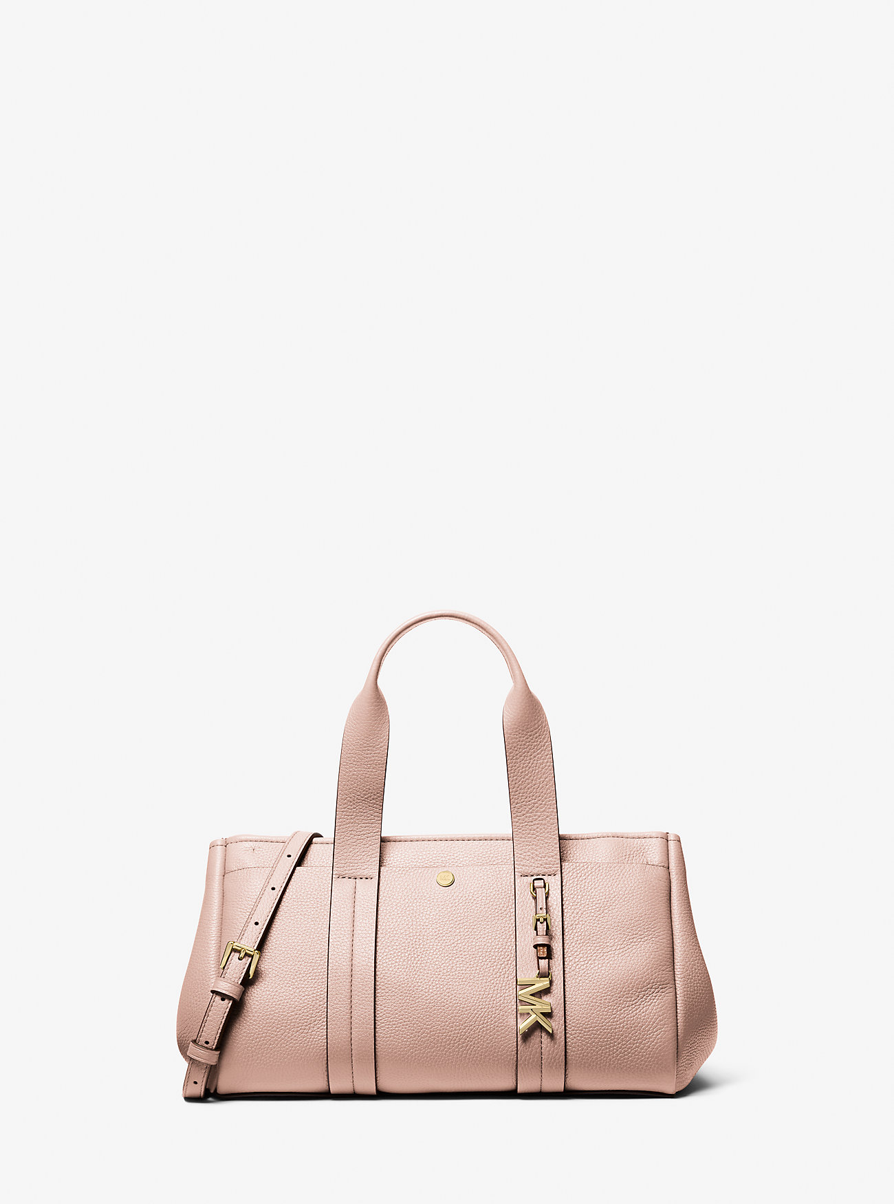 Romee Small Pebbled Leather Satchel - SOFT PINK