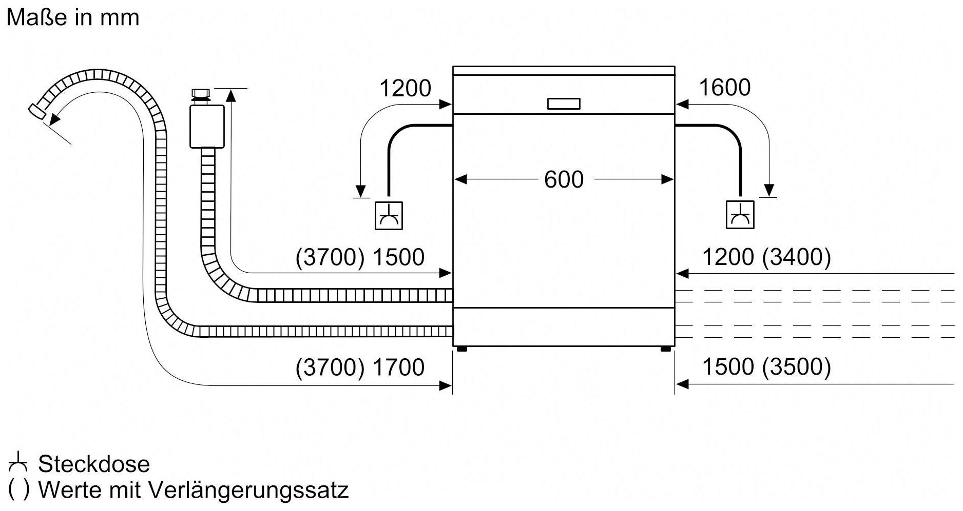 SIEMENS Unterbaugeschirrspüler iQ300, SN43ES05DE, 13 Maßgedecke, 4 Jahre Garantie inklusive