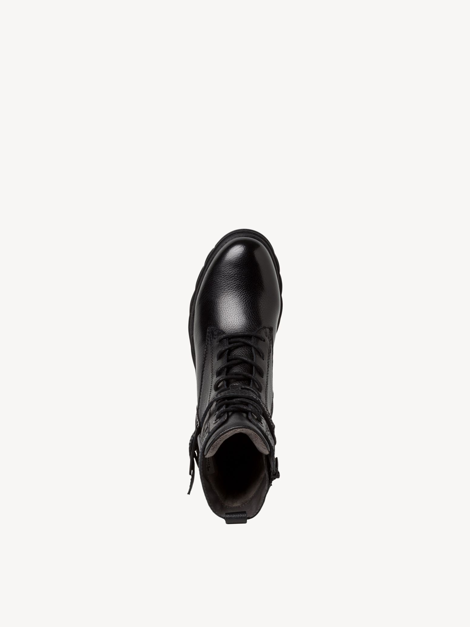 Bottine en cuir - noir