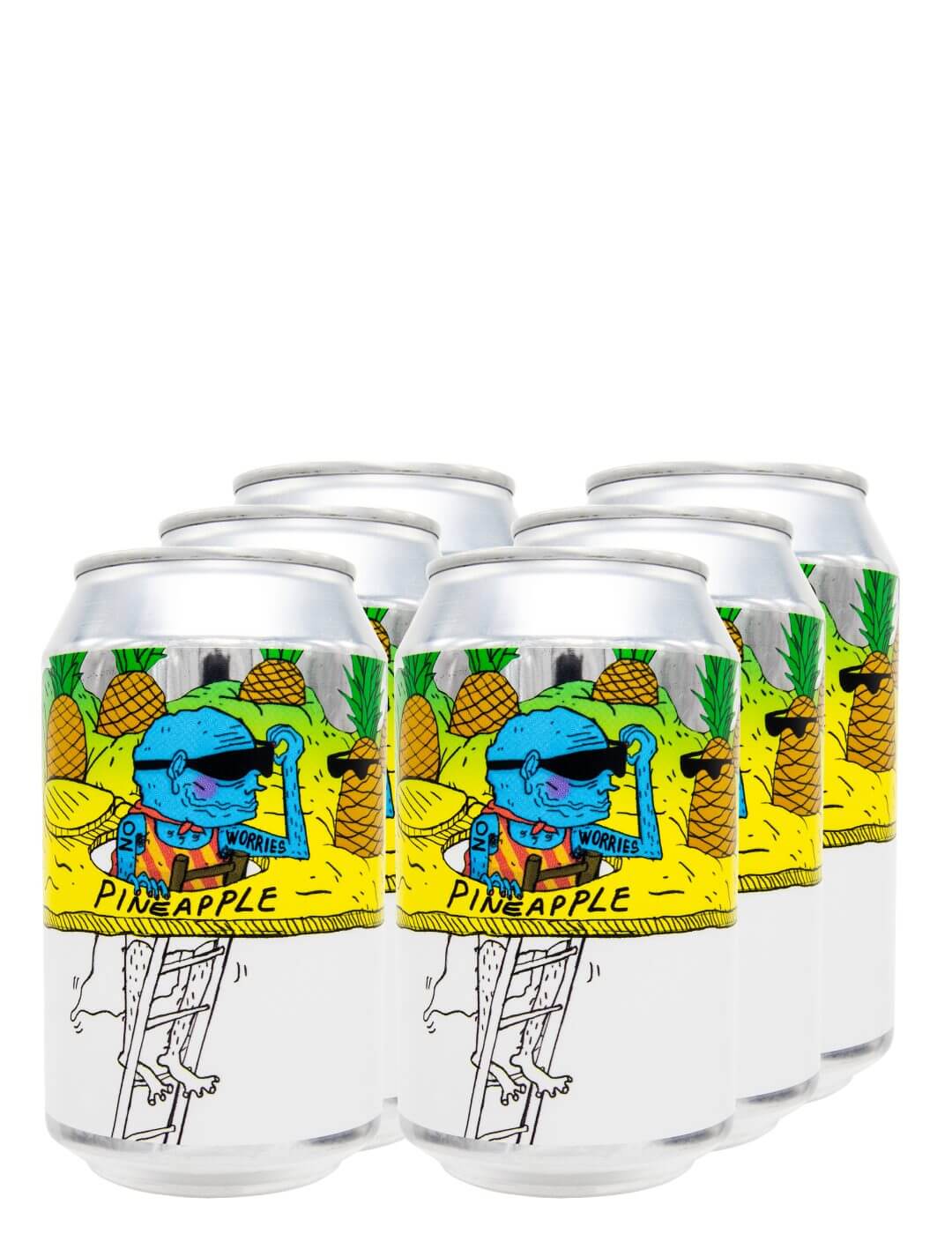 Lervig : No Worries Pineapple - Gueule de joie 0.5° |  33 cl