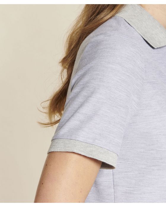Polo maille piquée