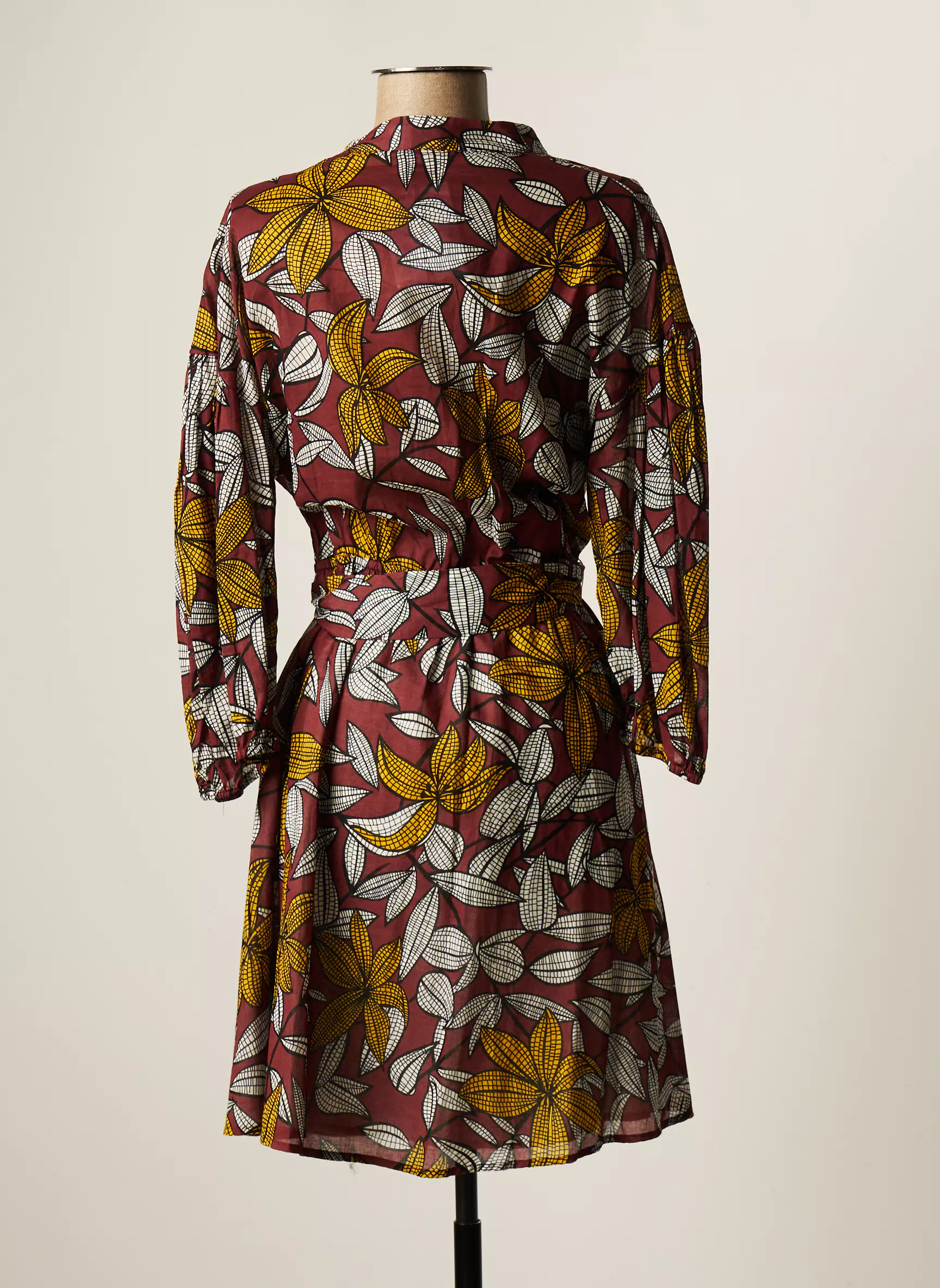 Suncoo Robes Mi Longues Femme couleur marron
