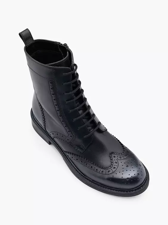 5th Avenue Leder Schnürstiefelette