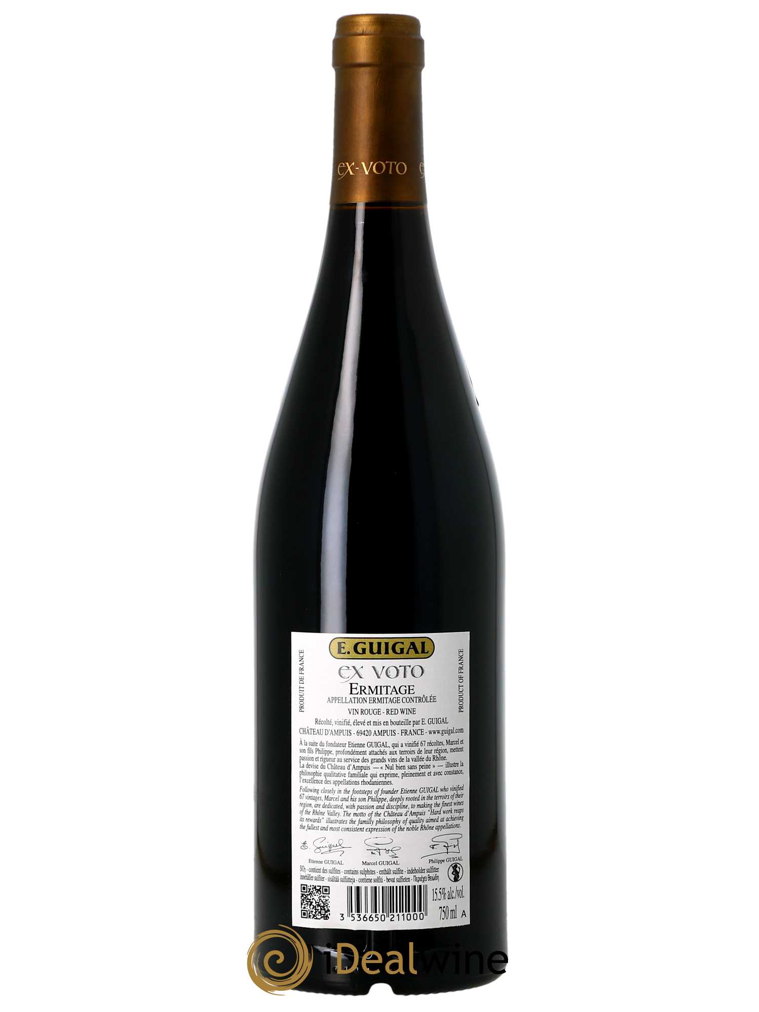 Ermitage Ex Voto Guigal (CBO à partir de 6 BTS) 2019 - Lot de 1 Bouteille