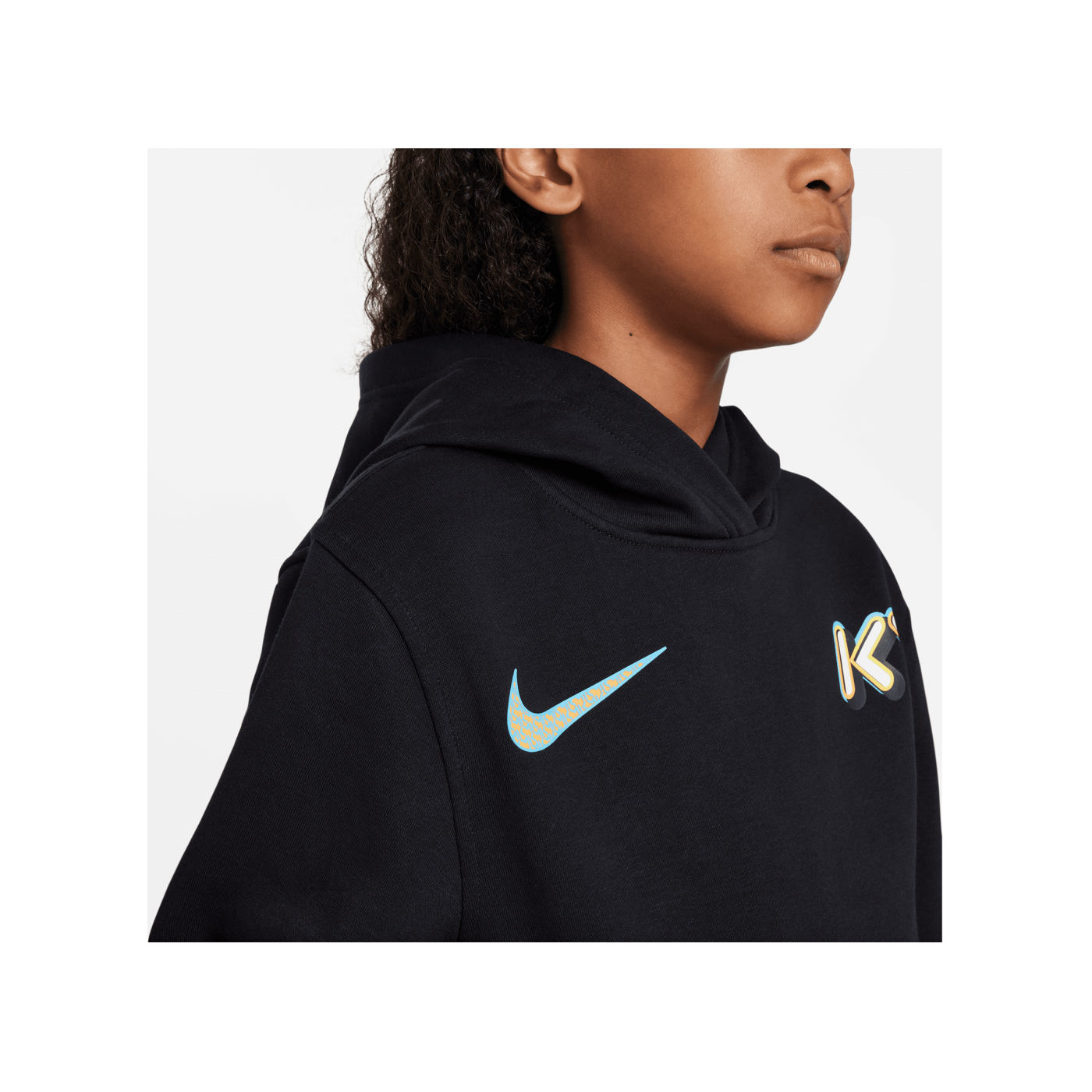 Nike Kylian Mbappé Hoody Kids Schwarz F010