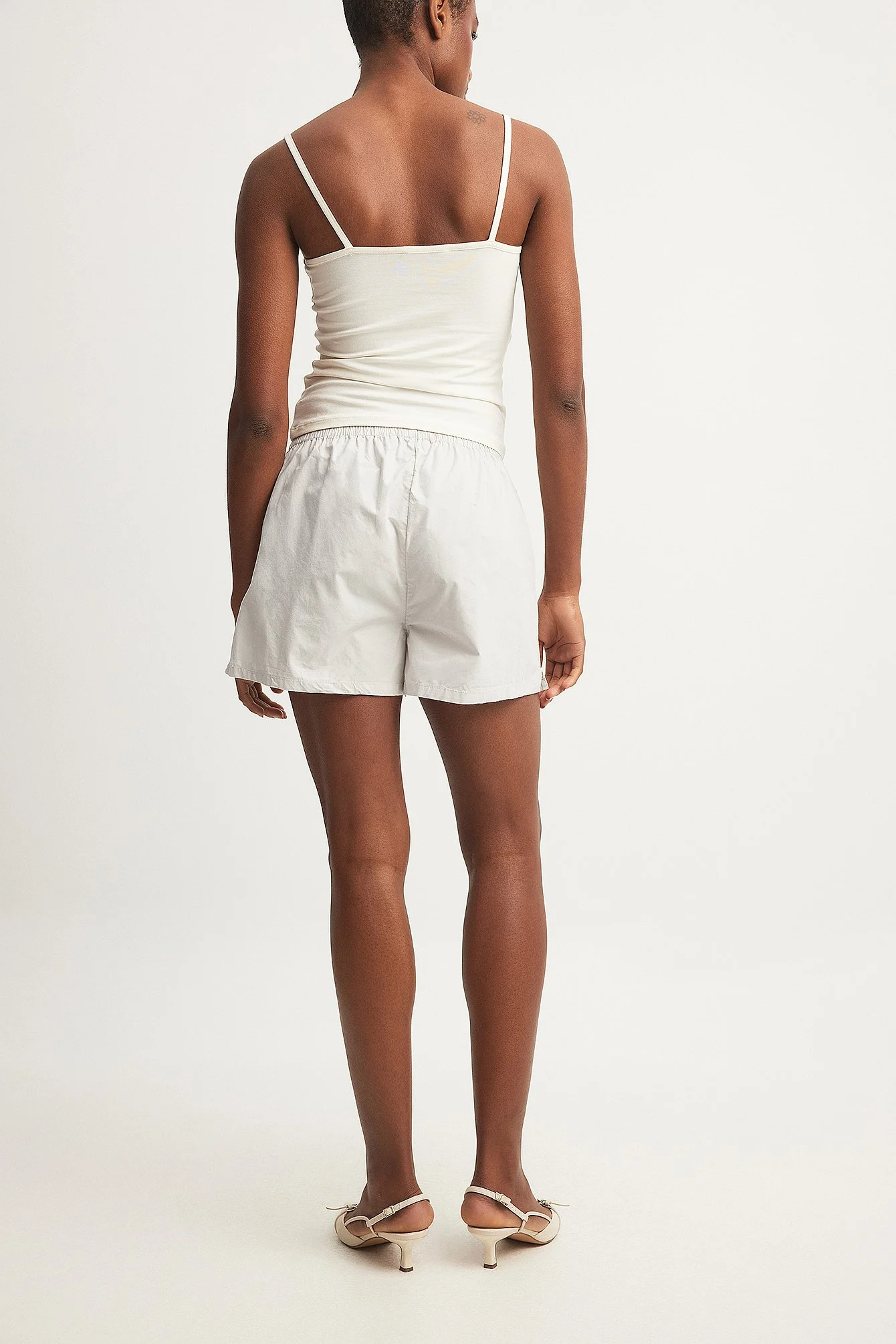 Baumwollshorts mit elastischem Bund