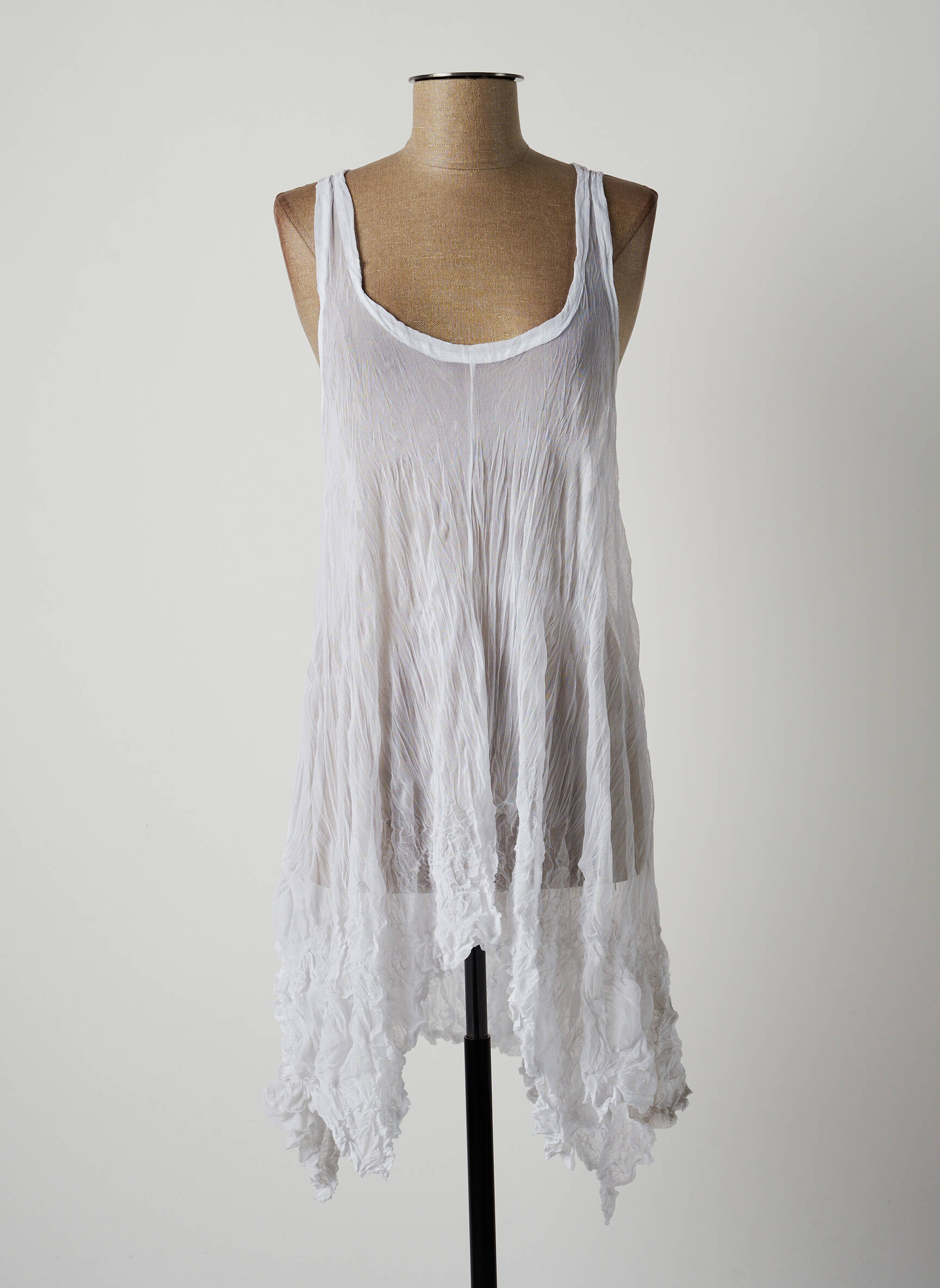 Lauren Vidal Tuniquesansmanche Femme couleur blanc