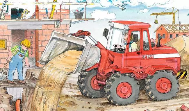 Kinderpuzzle ab 3 Jahren - Mein Bagger - 15 Teile
