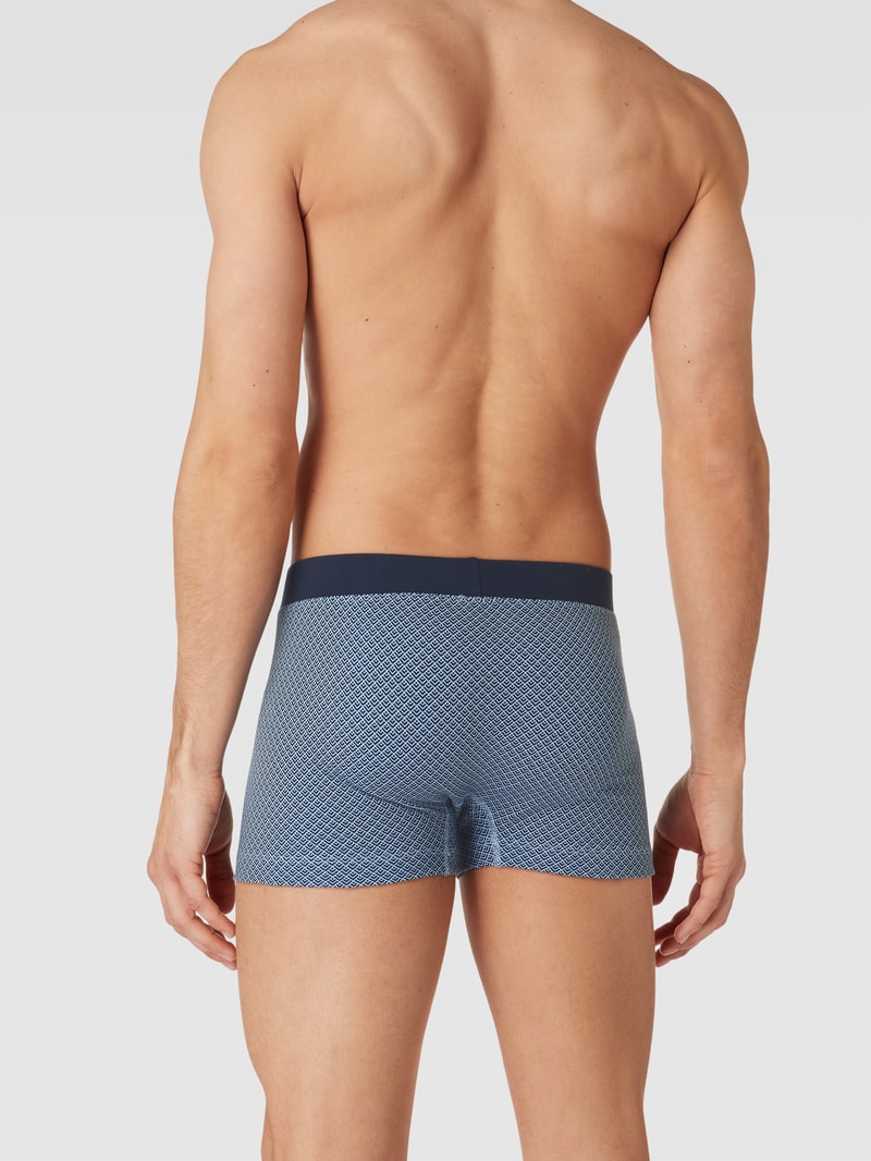 Trunks mit elastischem Bund Modell 'FINE INTERLOCK' in blau