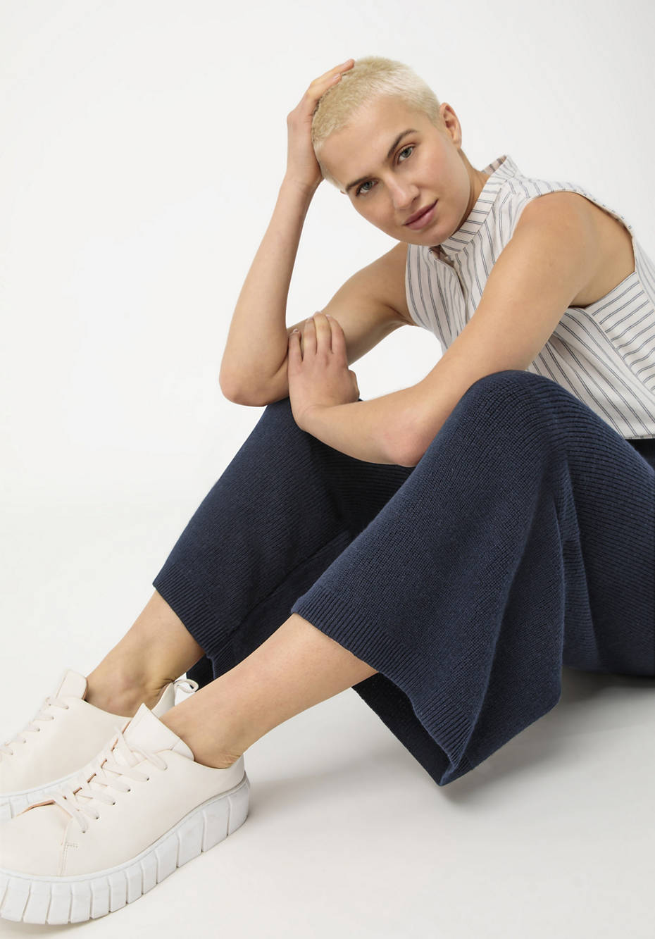 Strick-Hose aus Bio-Baumwolle und Bio-Schurwolle