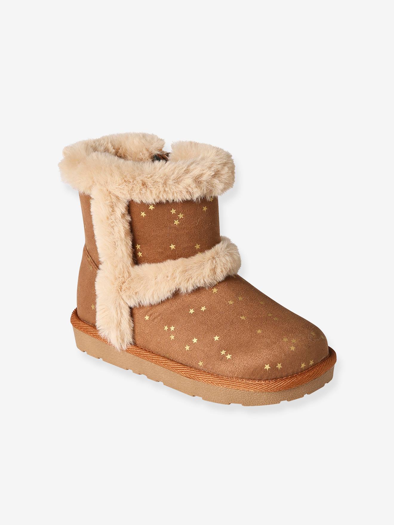 Vertbaudet Warme Mädchen Regen-Boots - grau
