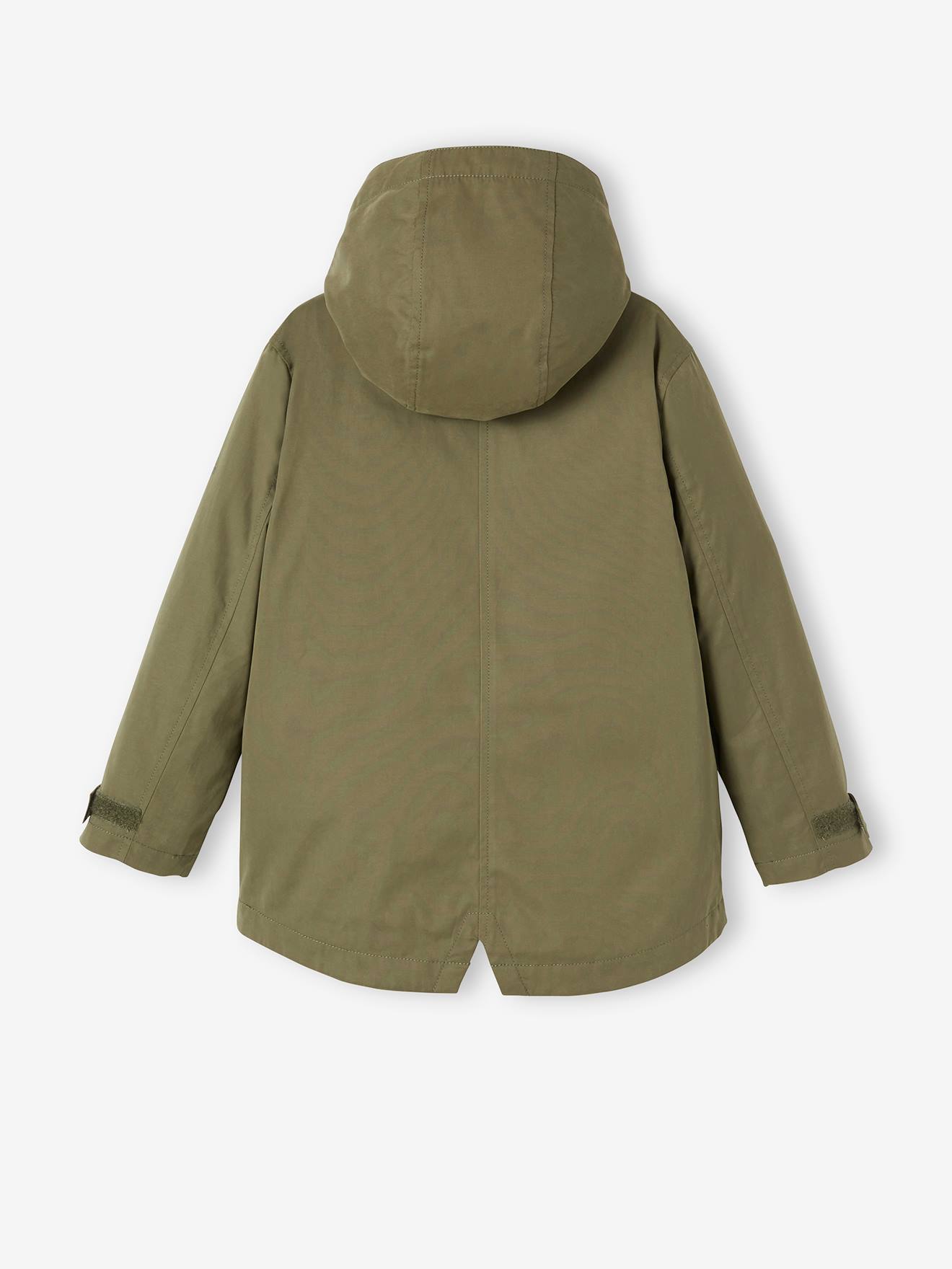 Parka 3 en 1 garçon mi-saison bleu grisé