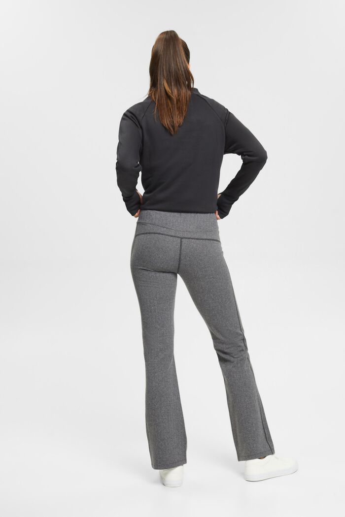 Ausgestellte Leggings mit Herringbone-Muster
