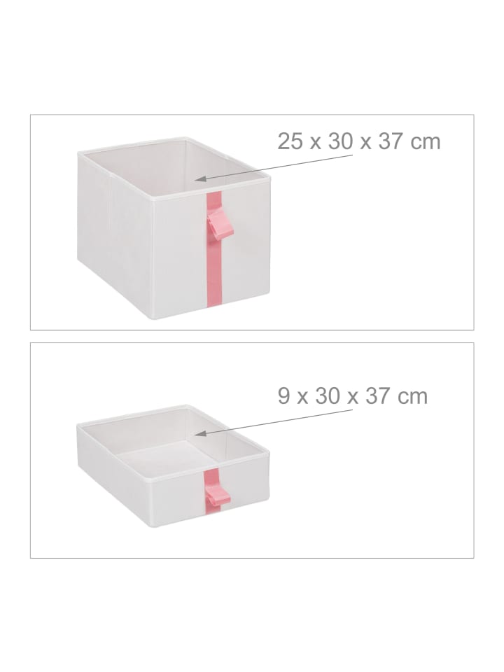 relaxdays Kinder-Kommode in Weiß/ Rosa - (B)36 x (H)109,5 x (T)40,5 cm günstig kaufen onesize